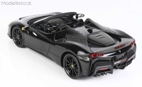 P18198I BBR 1/18 Ferrari SF90 Spider Pack Fiorano Nero Lucido